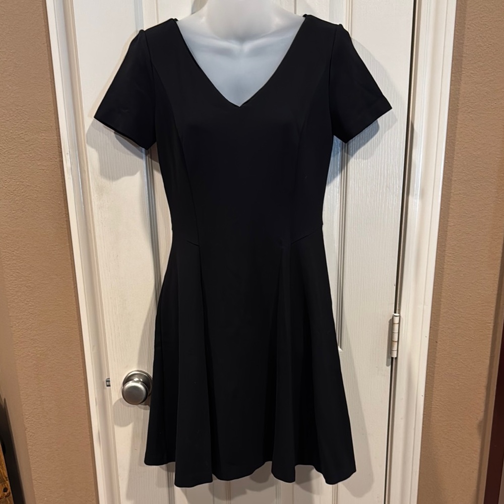 WHBM Fit and Flare Black Dress. Sz Small